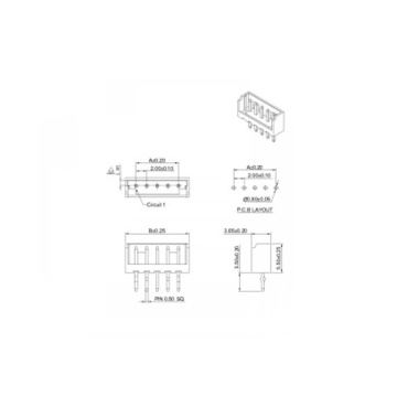 2.00mm pitch 180 Degree Connector Series