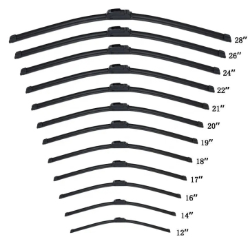 Limpiador universal del parabrisas: hojas de limpieza de ventana de vidrio suave sin marco de goma sin silicona de silicona