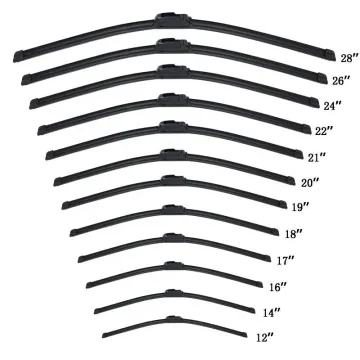 Universal Windshield Wiper: Silicone Rubber Frameless Soft Glass Window Cleaning Blades
