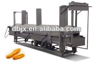 Hot automatic twisted cruller frying machine/continuous deep fryer/deep fryer