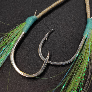 XUHANG D019 UV Glow BKK Assist Hooks Double
