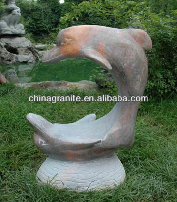 granite Dolphins statue