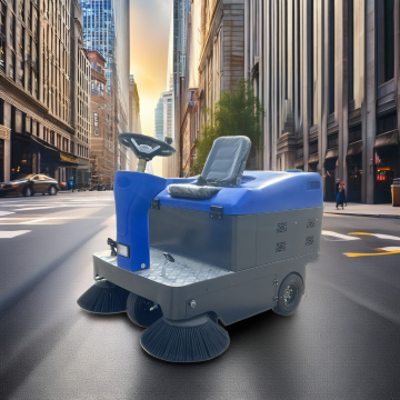 48V Electric Mounted Plastic Floor Sweeper for Hotels and Schools