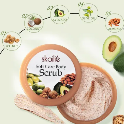 Custom Fresh Skin Exfoliating Apricot Scrub Shower Gel Body Wash