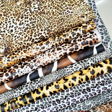 20X30cm Thick Pu Faux Leopard Print Leather Fabric For Sewing Diy,Bag ,Shoes ,Patchwork Material Fabric A99
