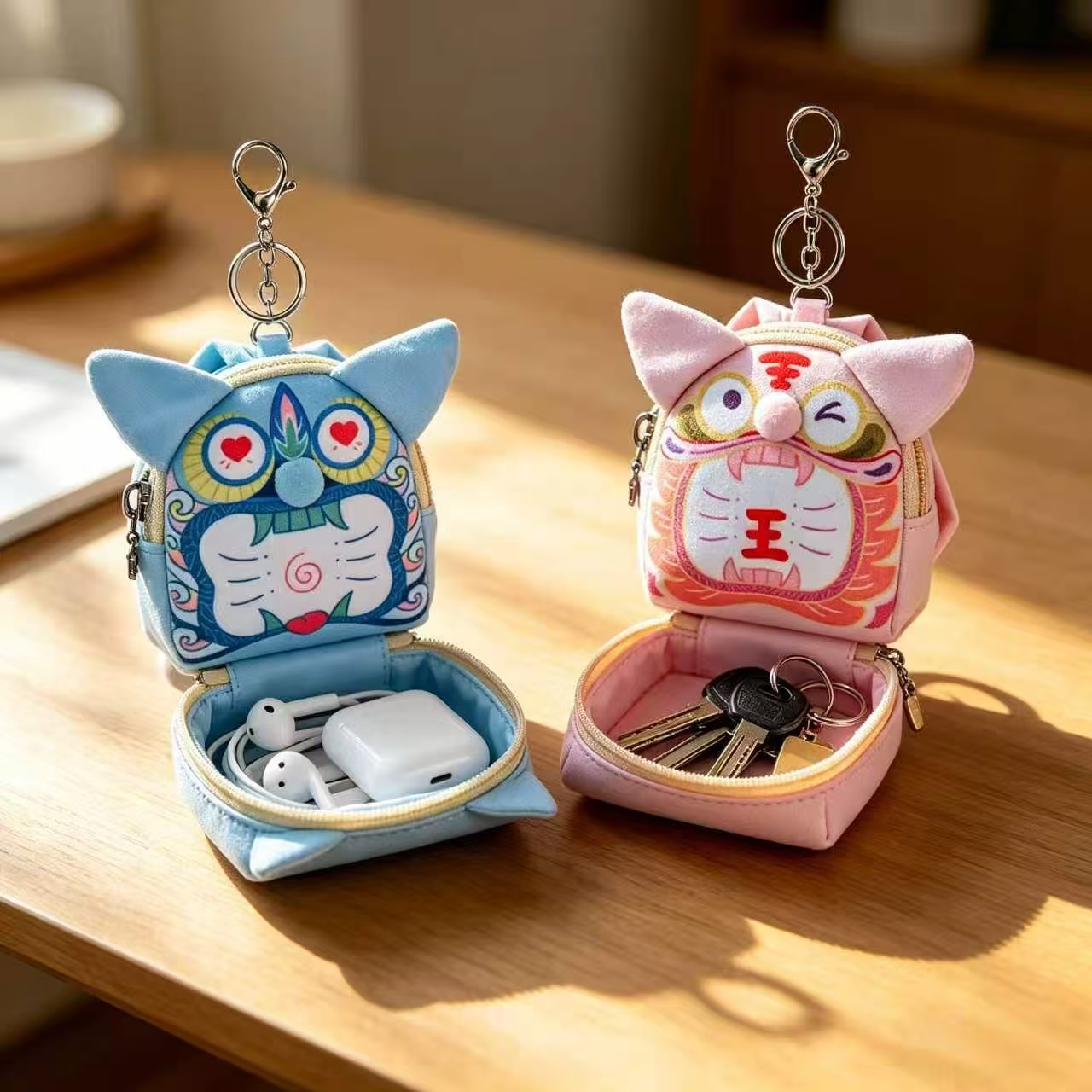 earbud pouch keychain