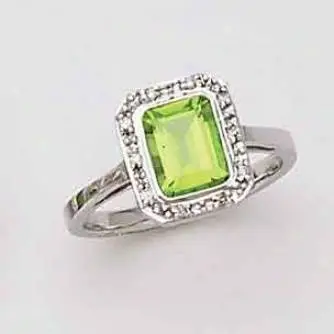 sterling silver ring, peridot ring,925 silver jewelry,fine jewelry,fashion jewelry
