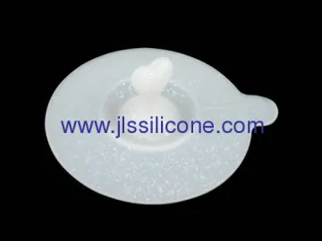 New Kitchen Tools Silicone Cup Lid Wiht Heart Handle 