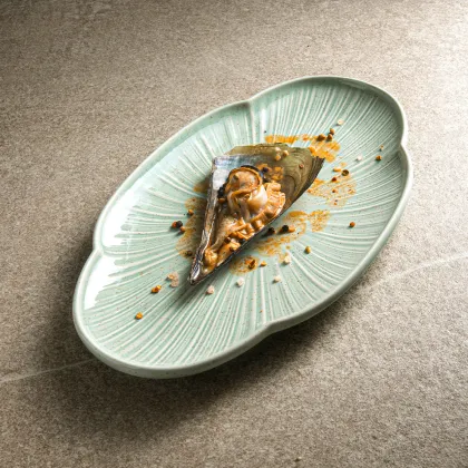 Wholesale Unique Shape Porcelain Dinnerware for Seafood Dishes