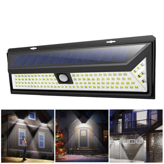 Wireless Solar Panel Power Outdoor Garden Street Path light PIR Motion Sensor Wall lamp Waterproof Night Security lighting
