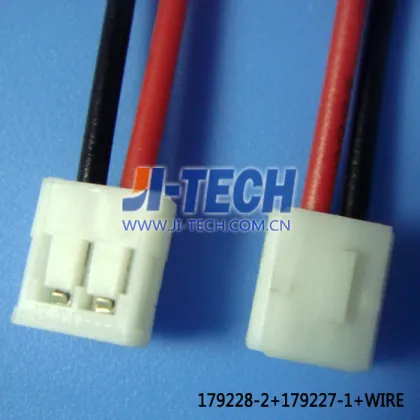 AMP/tyco TE connector wire harness cable 179228-2+179227-1+wire harness housing+terminal+wire harness & cable manufacturer