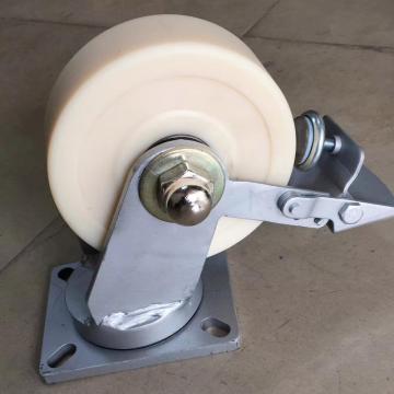6'' Extra duty MC nylon swivel brake castor