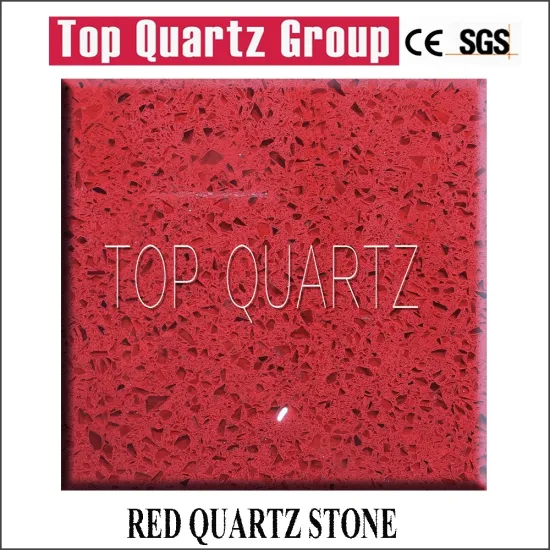 Hot Sales Chinese Red Synthetic Quartz Stone
