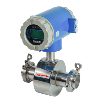 2 -Zoll -Speiseklemme Elektromagnetischer Durchflussmesser für Bier, Milch, Getränke, Saft und Trinkwasser