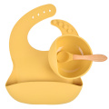 Pure Color Silicone Baby Dinner Set