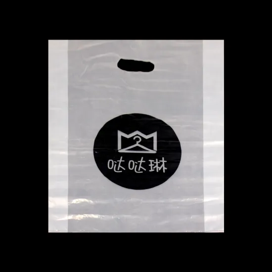 Plastic Shopping Die Cut Handle Packaging Bag