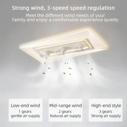 Modern Ceiling Fan with LED Light - Fandelier Ceiling Fan Light
