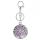 Owl Tree Crystal Gemstone pendant keychain
