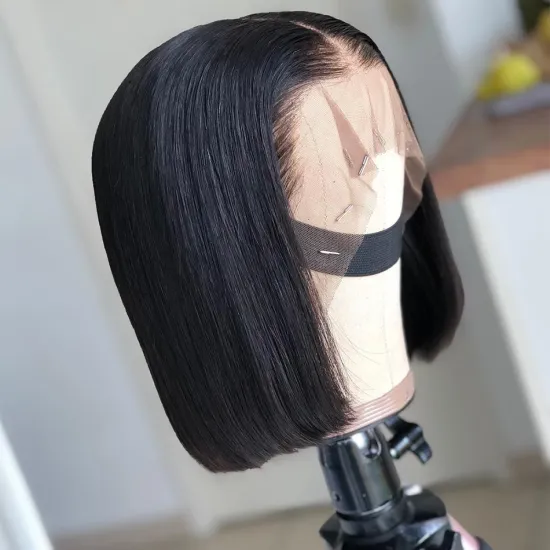 Bob Cut Wigs 100% Human Hair,13*4 Lace Front Bob Wig, 100% human hair short bob cut lace front wig