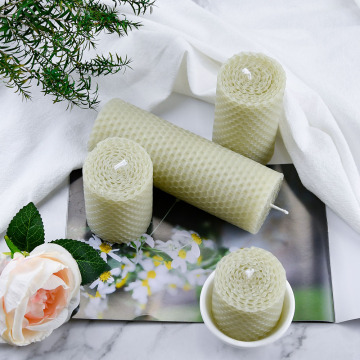 Roll Your Own Rolled Beeswax Pillar Candles