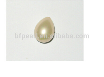 14-19mm yellow raindrop shell pearl
