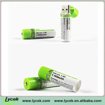 LYCEK Super Battery USB Cell Rechargeable LR6 AA battery 1.2v Battery