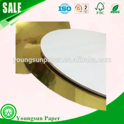 Golden cake boards and cake cardboard sheets