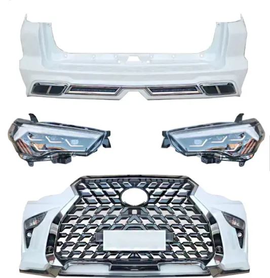 Plug-and-Play Lexus Style Car Bumper Kit for 4Runner 4X4 - Front & Rear with Grille and Headlights