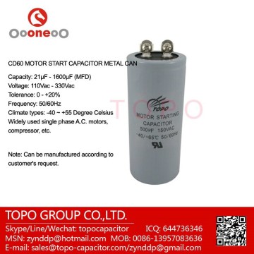 run start capacitor for motors