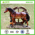 Dekoracja domu figurka konia żywicy (NF86031)