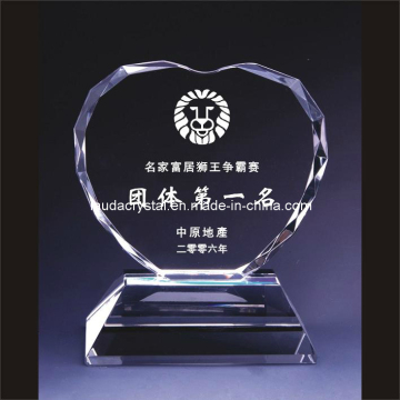Heart Shape 180mm Crystal Trophy
