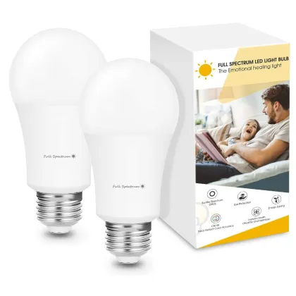 9W 12W CRI 98 A60 LED Bulb - Full Spectrum Therapy Light