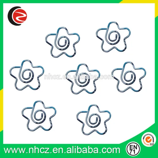 Flower shaped paper clips