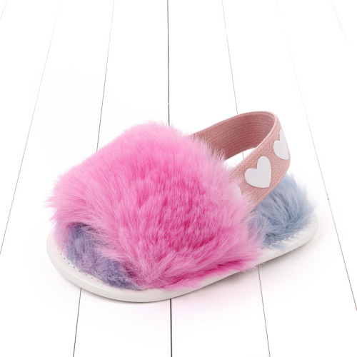 Beach Unisex Slippers Toddlers Fur Sandals for 0-12 Months Baby Supplier