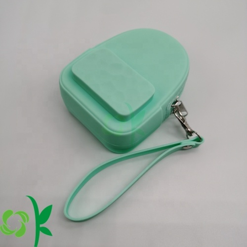 Mini bolsa de silicone em formato de mochila