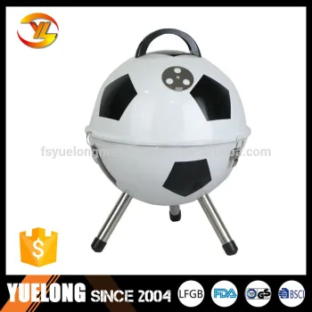 14'' FOOTBALL GRILL. Portable bbq grill
