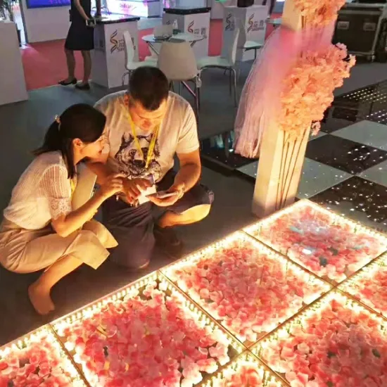 Factory Direct RGB Tiles Magnetic LED Wedding Dance Floor Panels for Sale