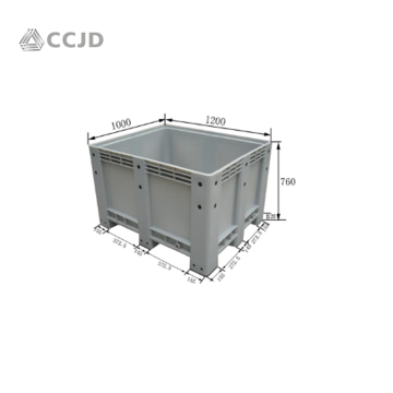 Euro Plastic 1200x1000 Apple Fruit Fold Box Pallet with Lid