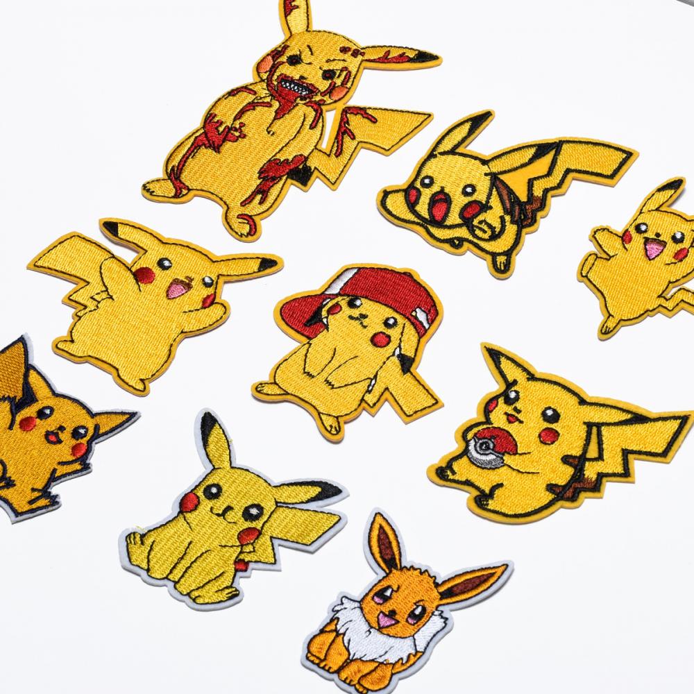 Picachu Embroidered Cloth Paste