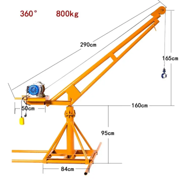 12V en 24V Mini Crane: draagbare vrachtwagen gemonteerde kranen voor lichtgewicht tillen