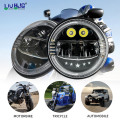 Round 7 Inch H4 Led Motorcycle Headlight