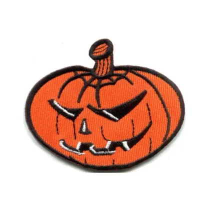 Halloween Pumpkin Witch Ghost Haunted Embroidery Patch
