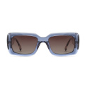 Oversized Rectangle Unisex Acetate Polarized Sunglasses