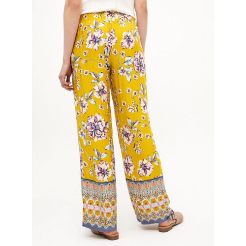 Breathable Soft Viscose Flower Embroidery Women's Pant