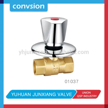 Junxiang Female Brass Anti-Theft Ball Valve with brass lockable handle for water meter