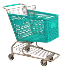 Supermarket Colorful Plastic Shopping Cart