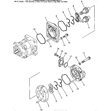 Wheel loader WA350-1 gear pump 705-52-30190