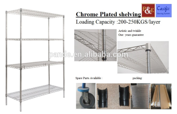 Competitive price and durable chrome wire shelving for hot sale