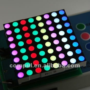 2.3 Inch 8x8 RGB Indoor/ Outdoor LED Dot Matrix Display Module