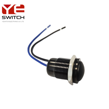 Yeswitch 16mm ip68 sakelar tombol silikon sesaat